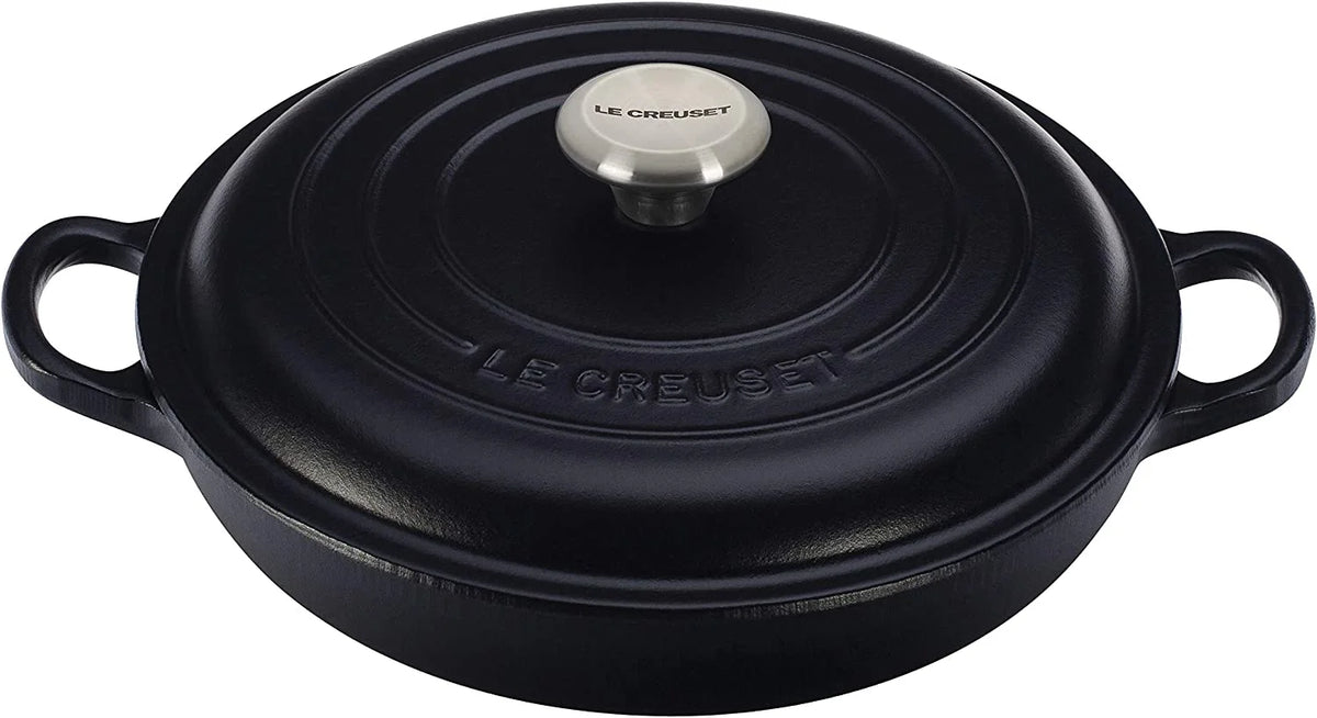 2.25 Quart Enameled Cast Iron Braiser with Stainless Steel Knob M19897