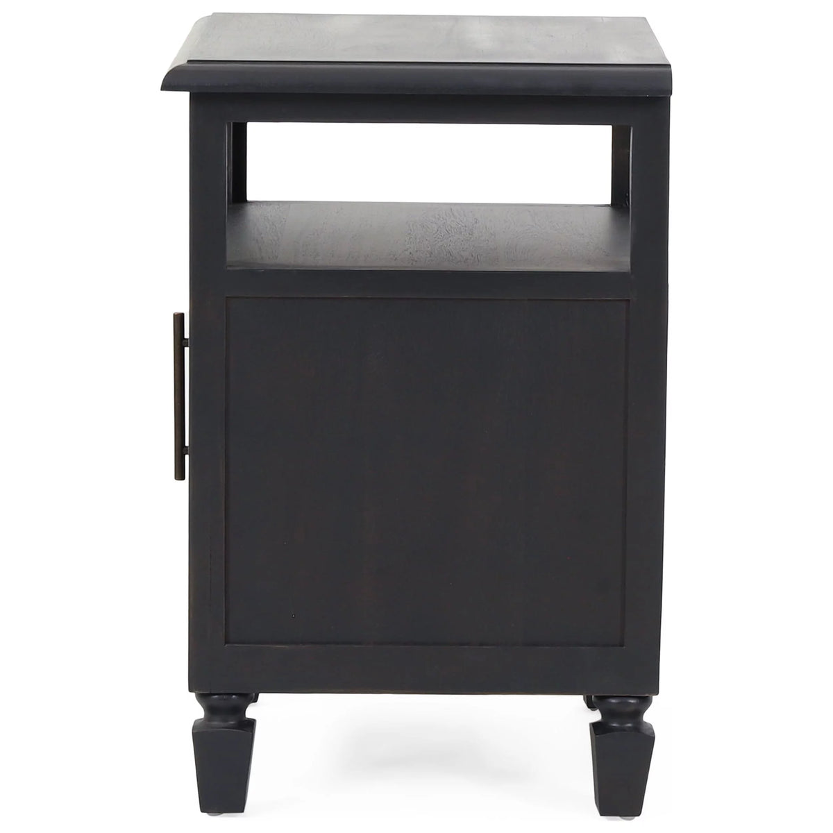 Rustic Acacia Wood and Cane Nightstand I7393