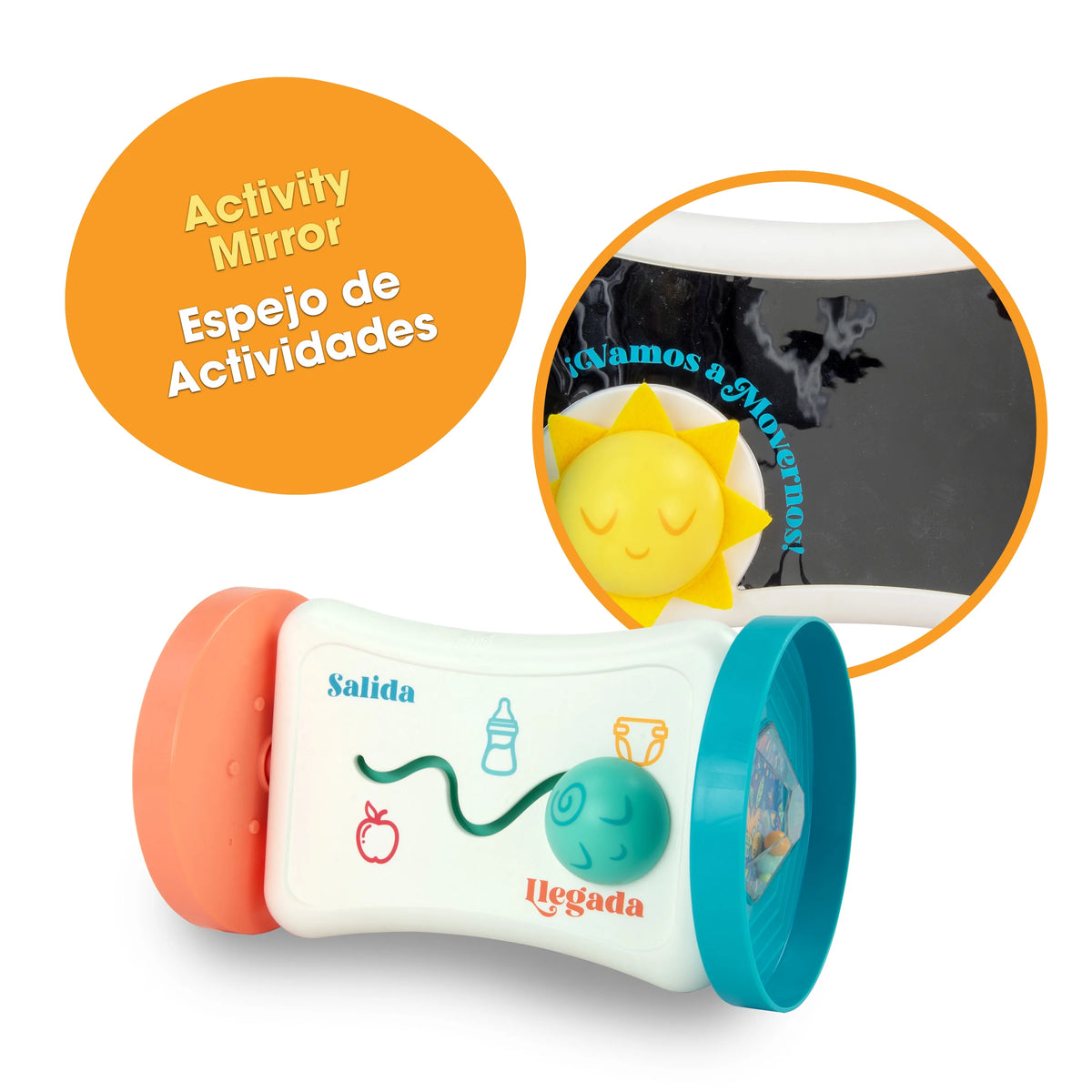 2-in-1 Activity Mirror Baby Toy Y376