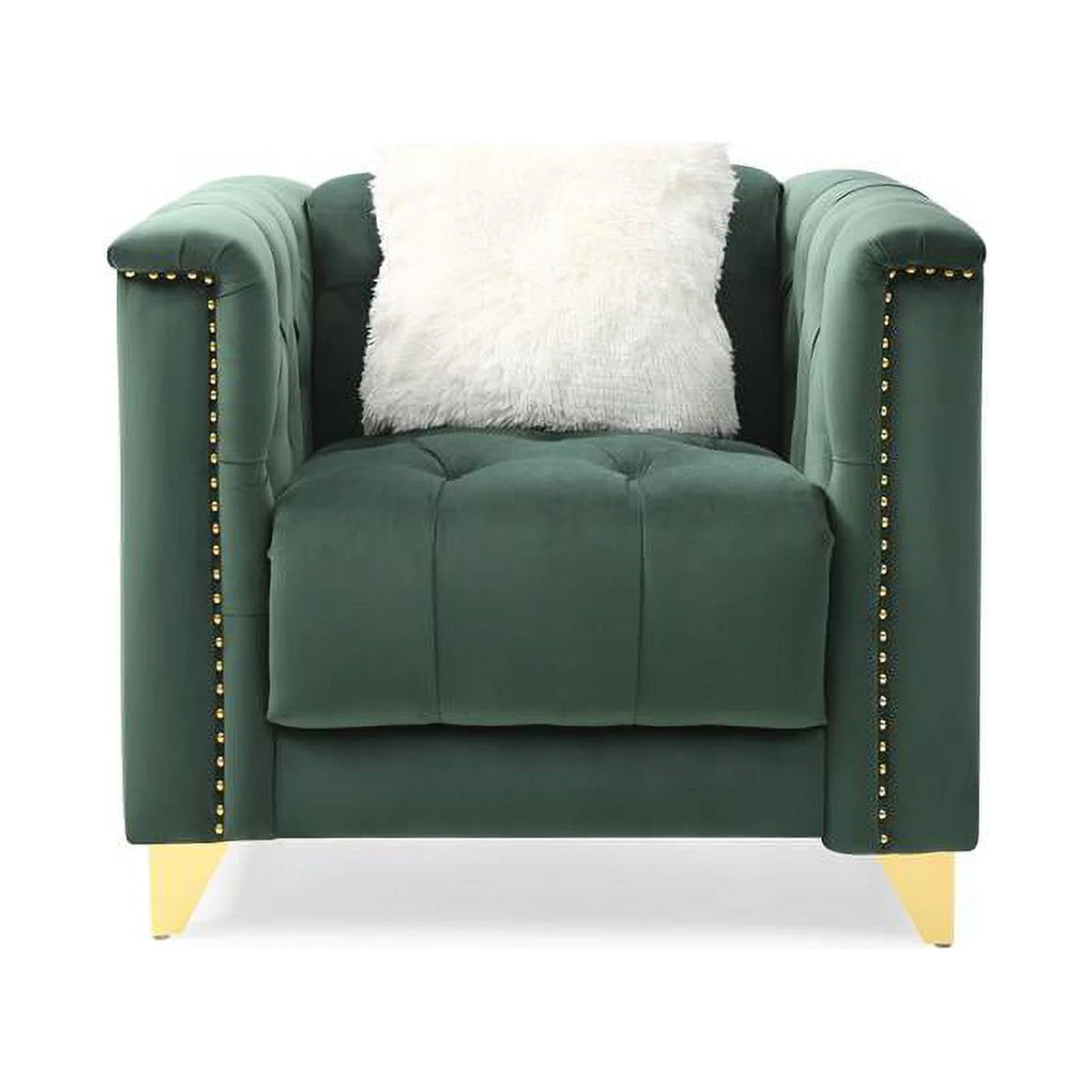Green Velvet 3Pc Upholstery Living Room Set Z655212