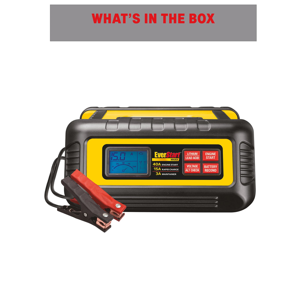 15 Amp Battery Charger and Maintainer with 40 Amp Engine Start K3980