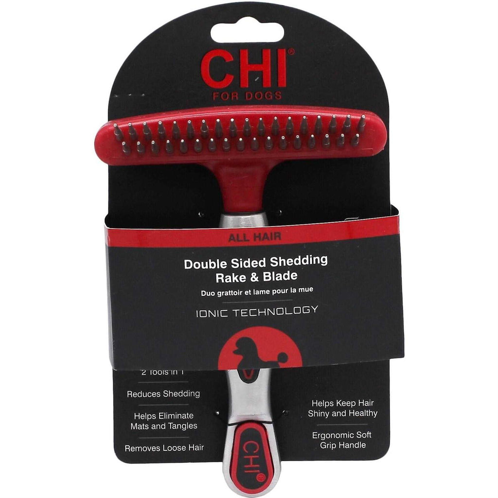 Double Sided Shedding Rake and Blade Dog Tool B742899