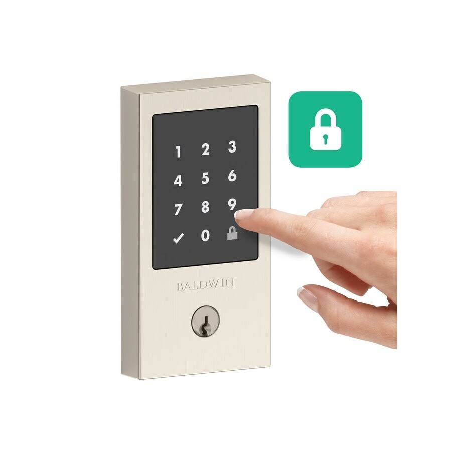 Polished Chrome Touchscreen Electronic Deadbolt I3415