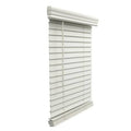 White Cordless Faux Wood Blinds K9567