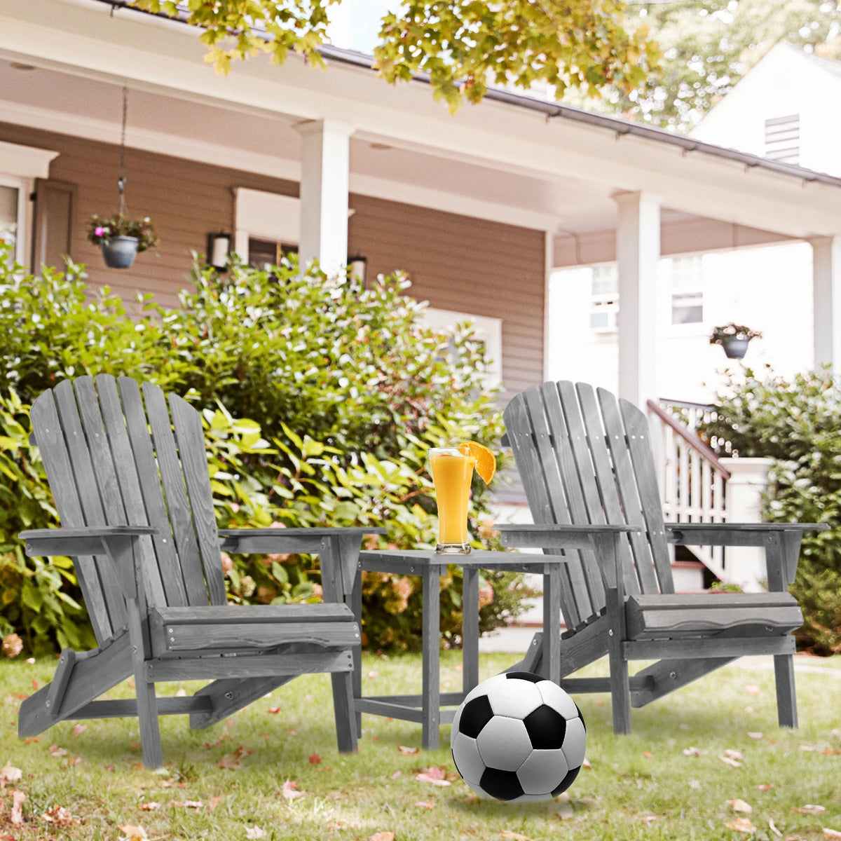 Folding Weather Resistant Adirondack Chair D596