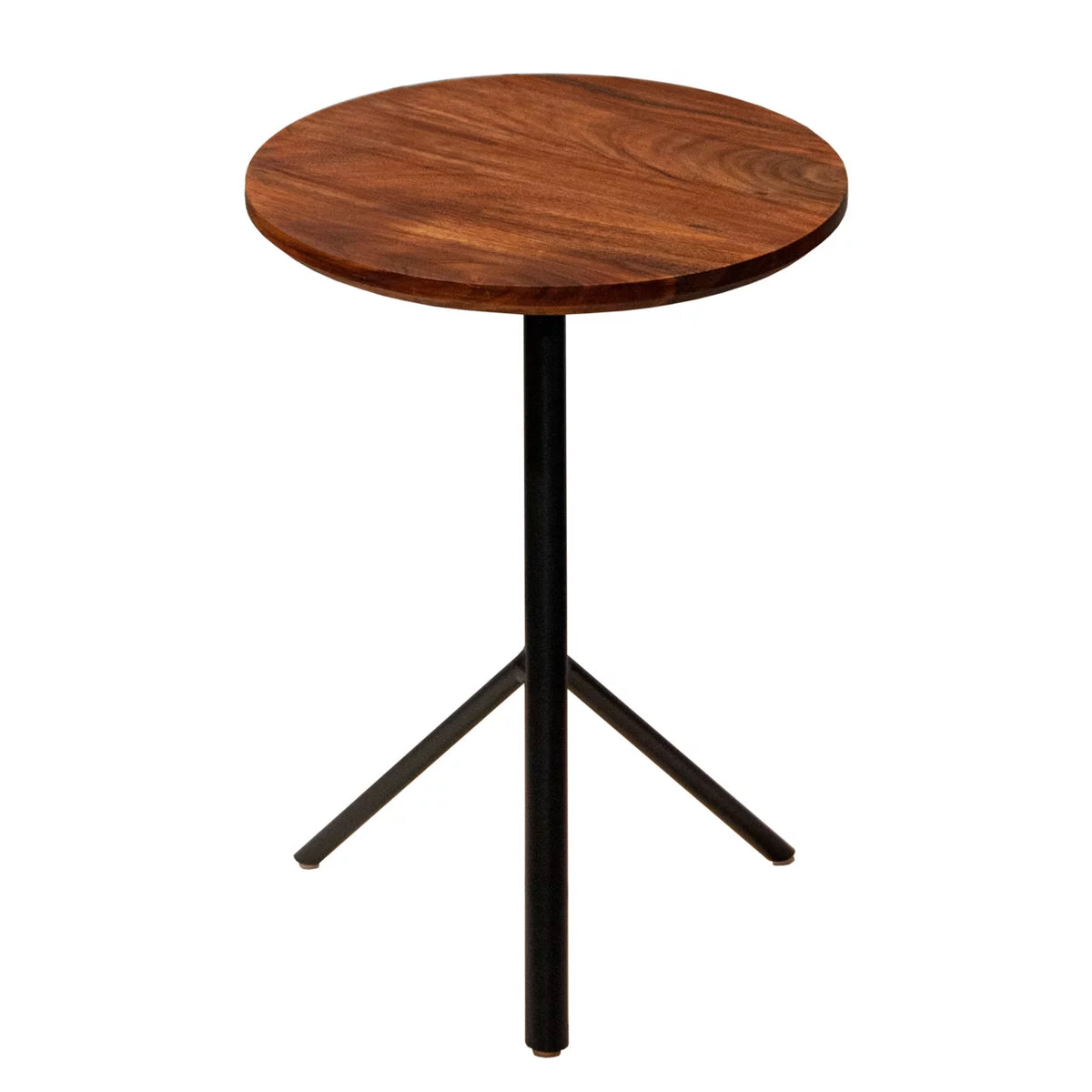 19 Inch Round Acacia Wood End Side Table P9456