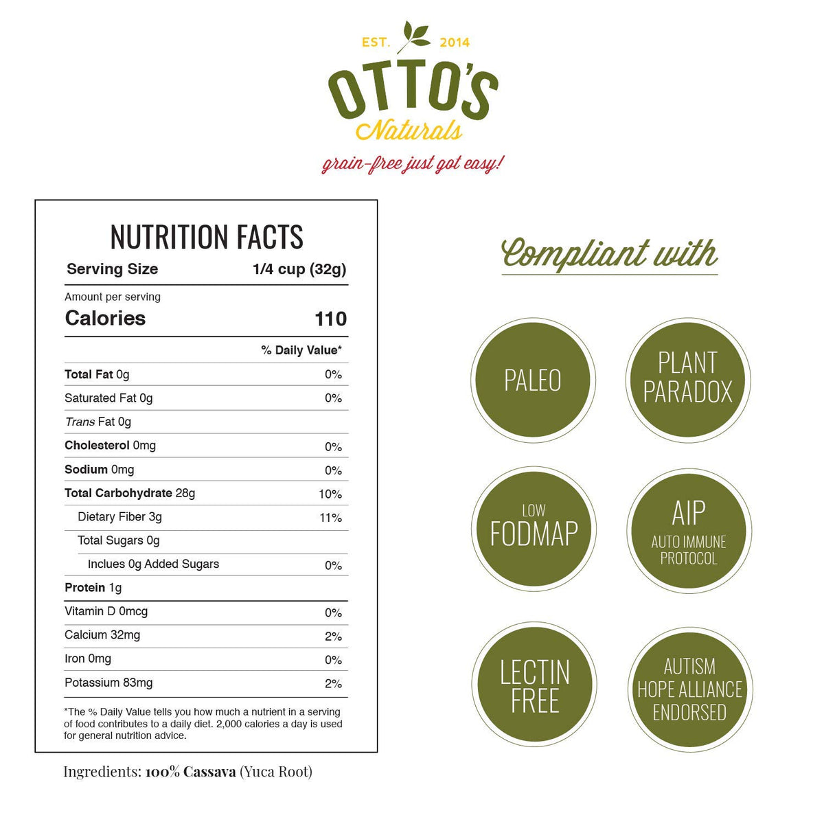 2 Lb. Bag Cassava Flour U904493