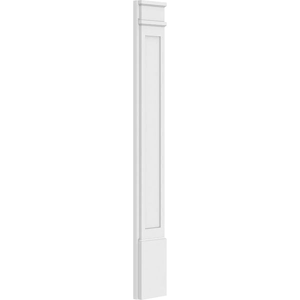 Flat Panel PVC Pilaster with Decorative Capital & Base (Pair) Y54153