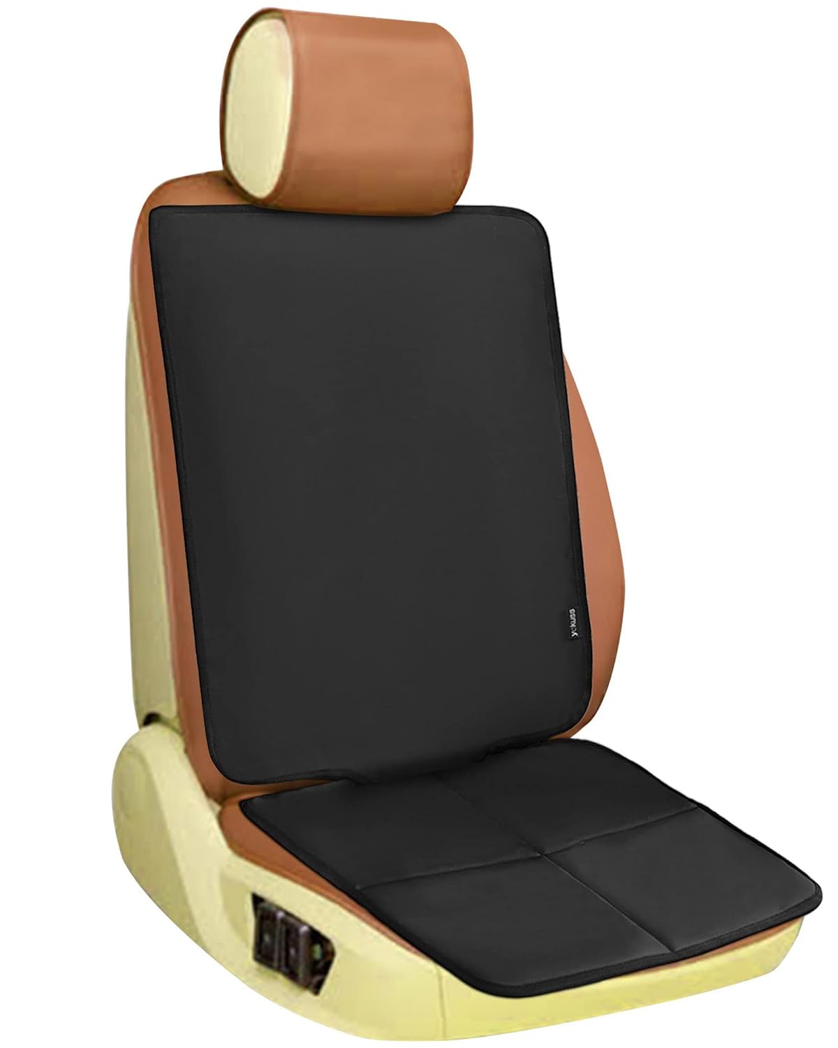 Black Car Seat Protector with Mesh Pockets A741357