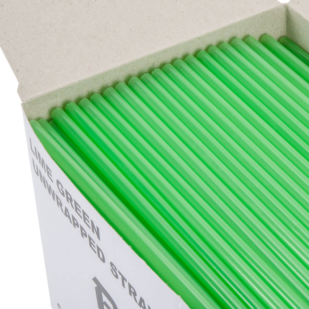 Green Unwrapped Straw 10 inch R508