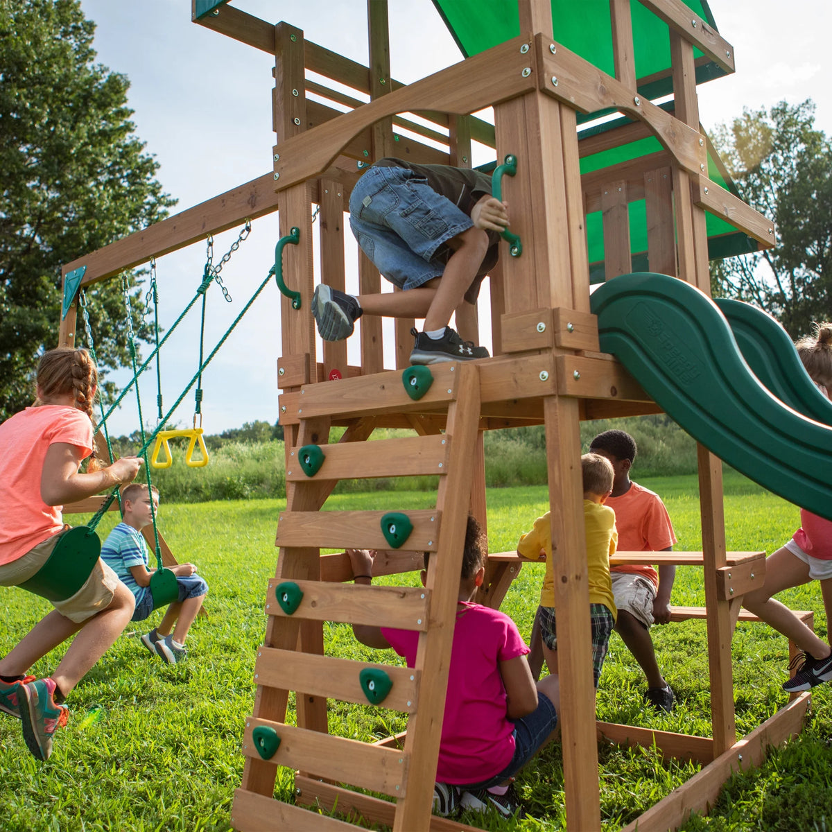 All Cedar Wood Swing Set T725525