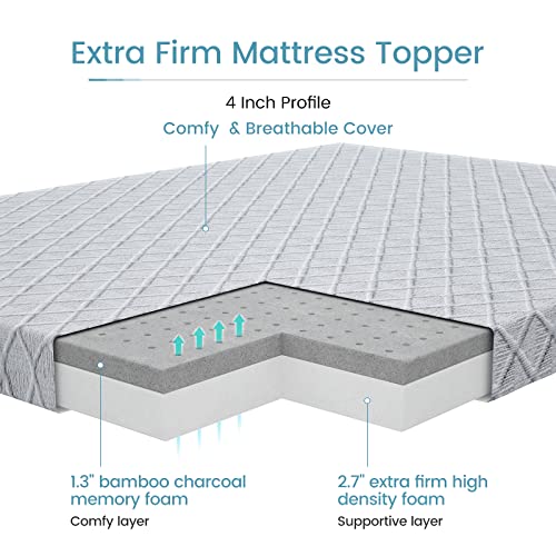 3 Inch Firm Memory Foam Mattress Topper Twin Size Q108925