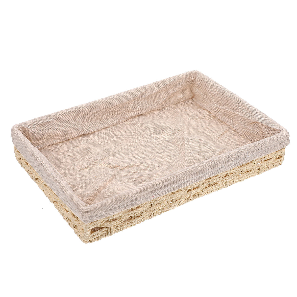 Beige Woven Rattan Storage Boxes X717160