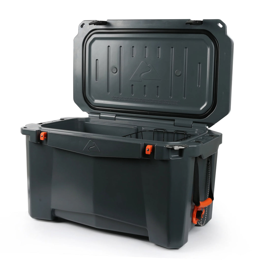Gray 52 Quart Hard Sided Chest Cooler U358216