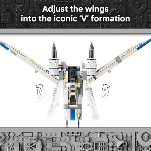 LEGO Star Wars Rebel U-Wing Starfighter Building Set with Cassian Andor, Dedra Meero and K-2SO, Ages 8+, 75399 K762