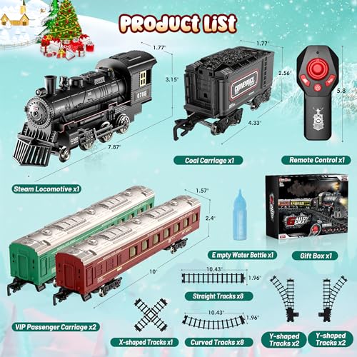 Remote Control Train Set with Track and Carriages Y2445