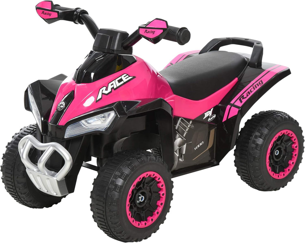 Pink 4 Wheel Foot-to-Floor Ride on Car T88065