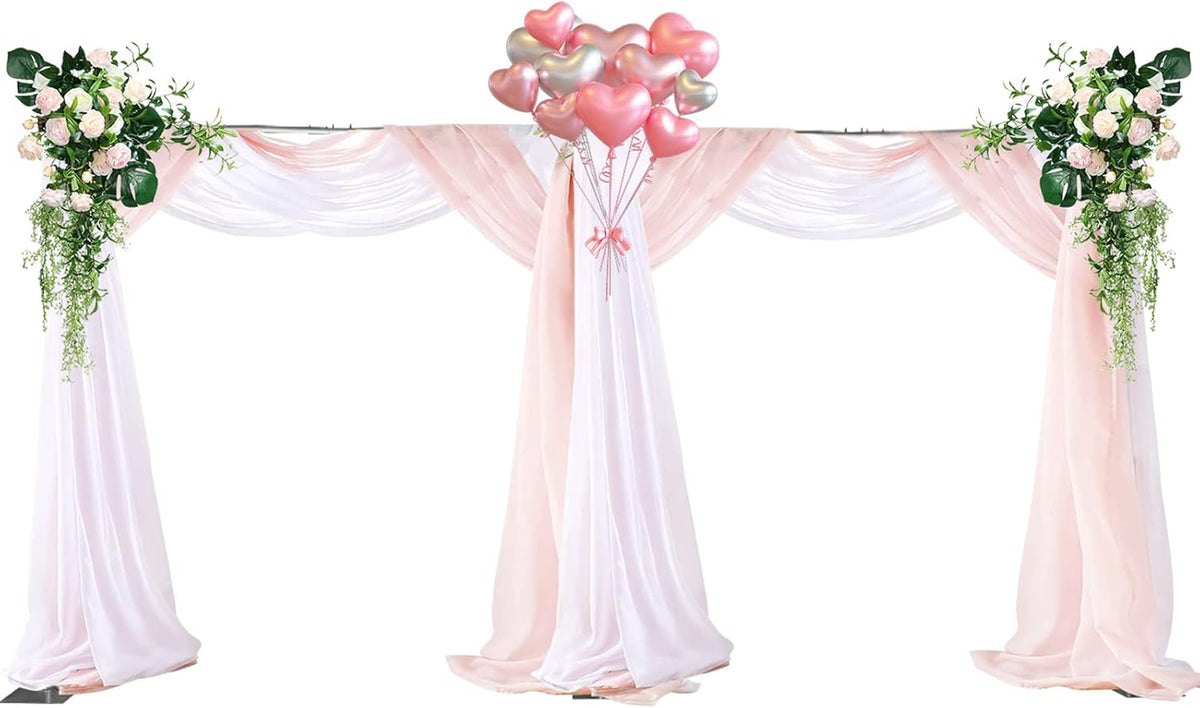 10 x 20ft Heavy Duty Pipe and Drape Backdrop Stand Kit with Metal Steel Base E54040