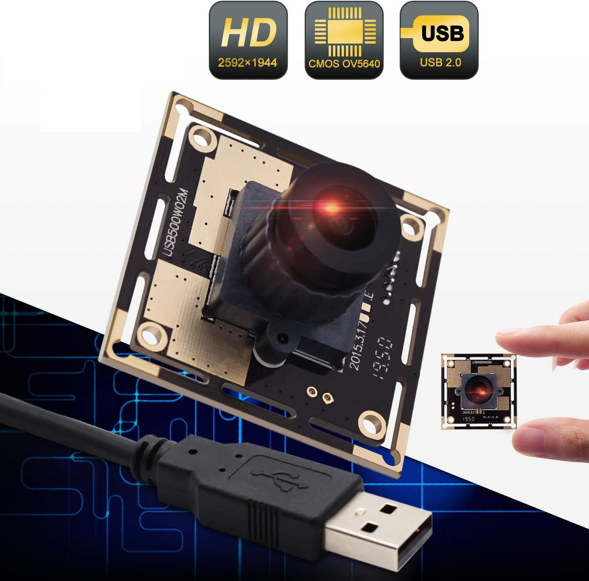 5 Megapixel USB Camera Module with CMOS Sensor K110