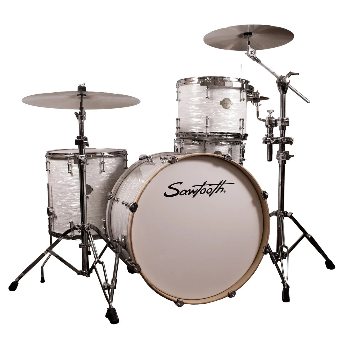 4-Piece Drum Shell Pack with 24" Bass Drum, White Oyster Z1773