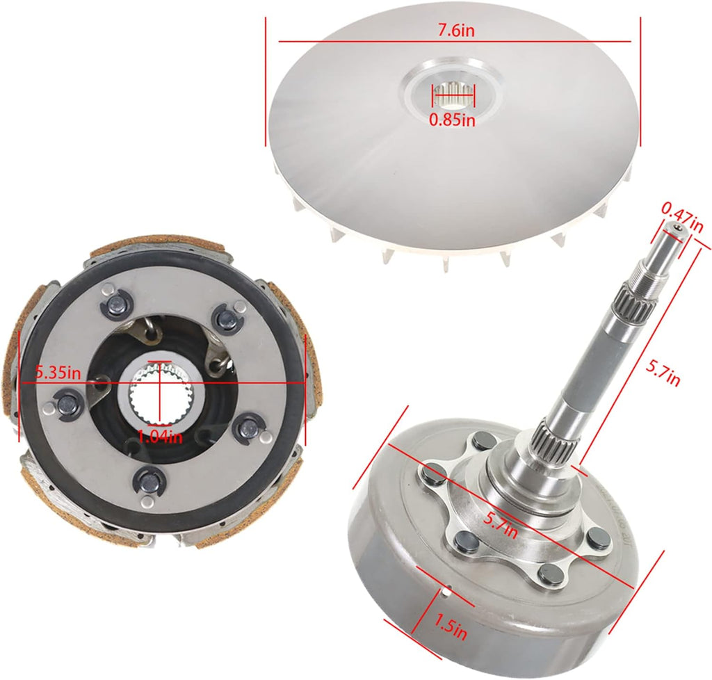 Wet Drive Clutch Housing Carrier Drum Primary Sheave Replacement F3220