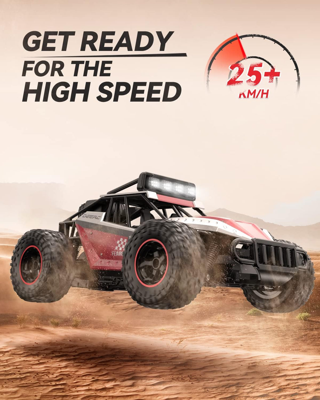 1:14 Scale 2WD Remote Control Off Road RC Car with Two Rechargeable Batteries J637684