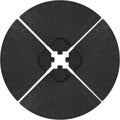 4-Piece Heavy-Duty Cantilever Offset Patio Umbrella Base Plates Black T985564