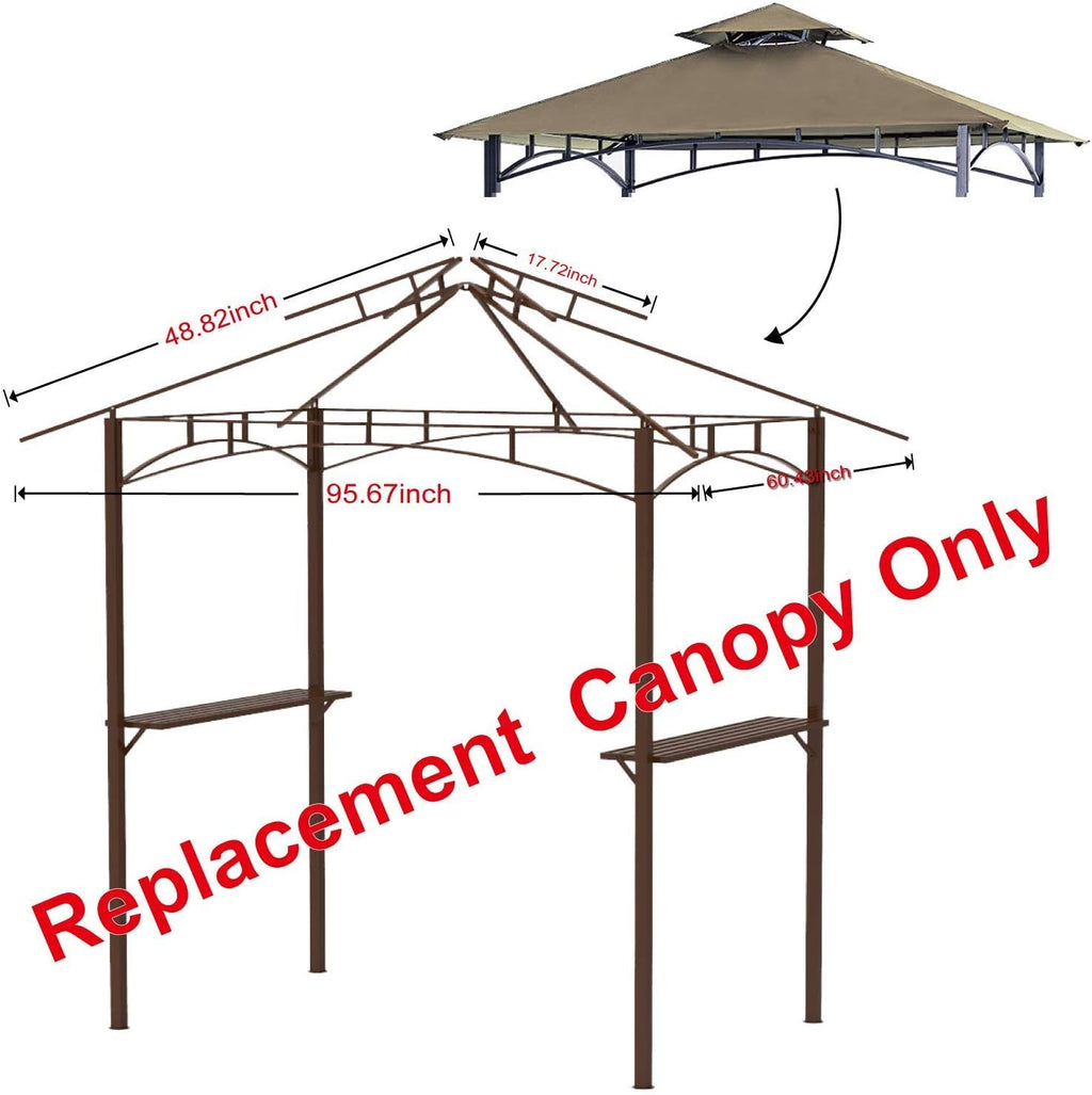 Pack of 2 Replacement Roof for Grill Gazebo R47800