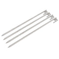 40cm Heavy-Duty Steel Solid Tent Stakes Pegs Ground Nail S257