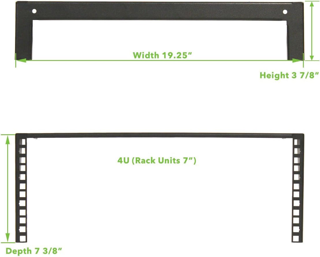 4U 19 Inch Vertical Wall Mount Server Rack Black X42614