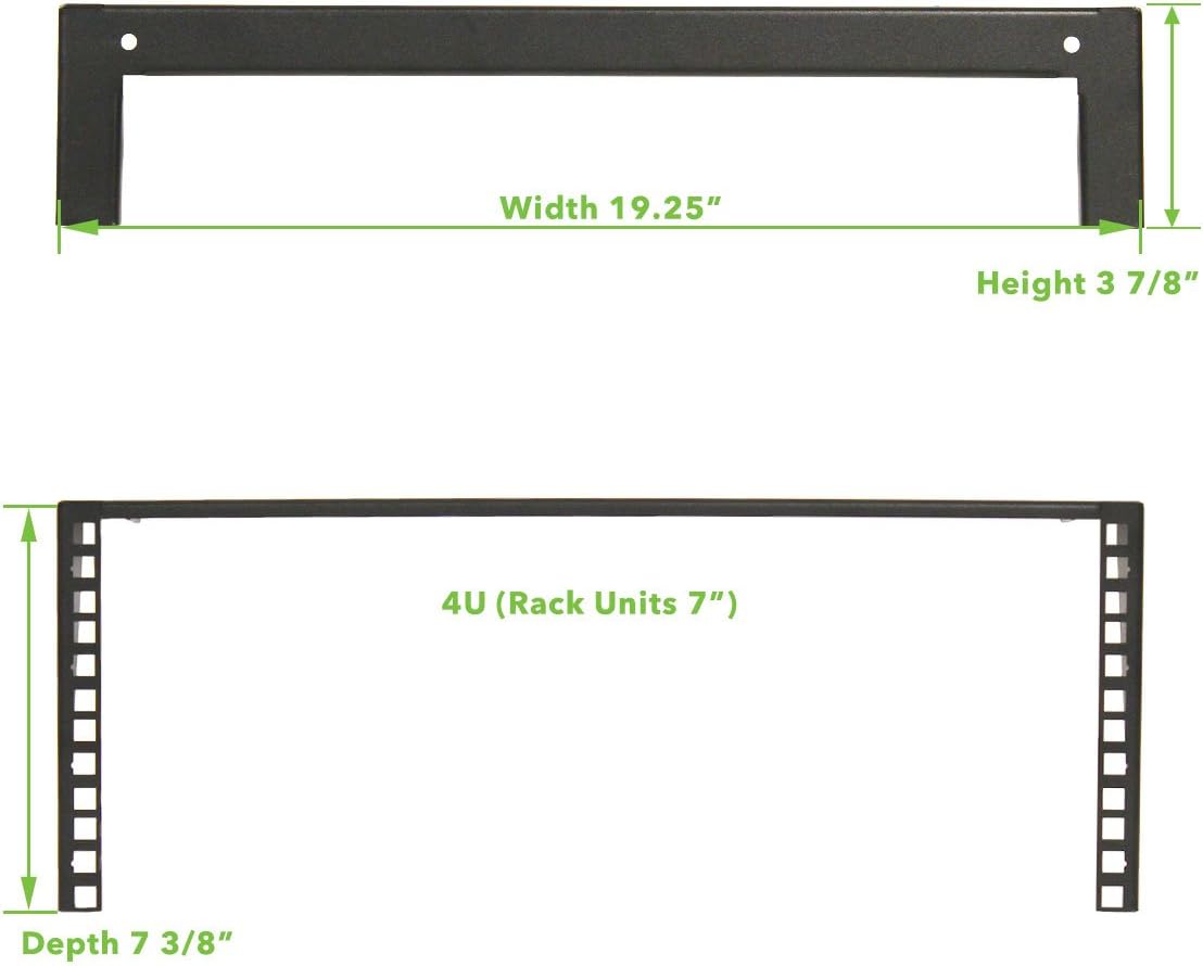 4U 19 Inch Vertical Wall Mount Server Rack Black X42614