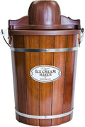 Dark Wood 6 Quart Electric Ice Cream Maker M843