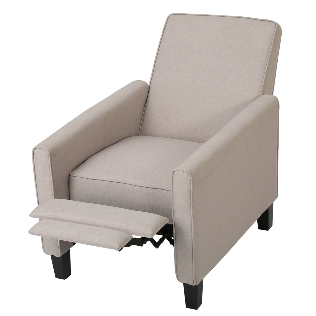 Navy Blue Fabric Recliner Set of 2 K4442