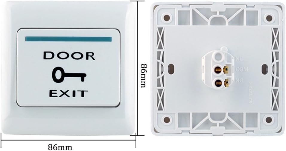 RFID Access Control Keypad 125KHz with DC12V Electric Lock, 3A Power Supply, Exit Button, 10pcs ID Key Cards U866464