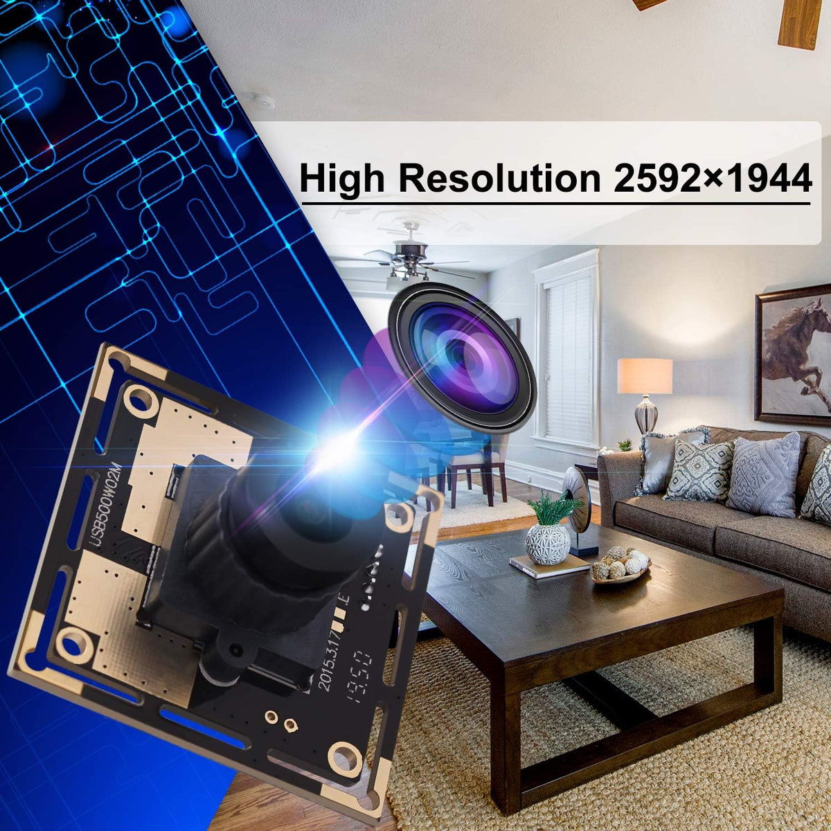 5 Megapixel USB Camera Module with CMOS Sensor K110