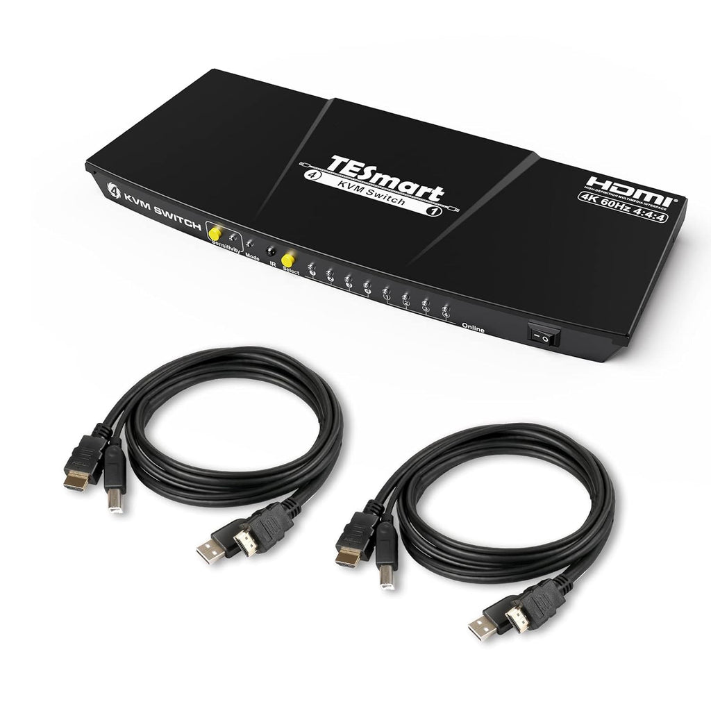HDMI KVM Switch 4 Port 4K@60Hz Black V892