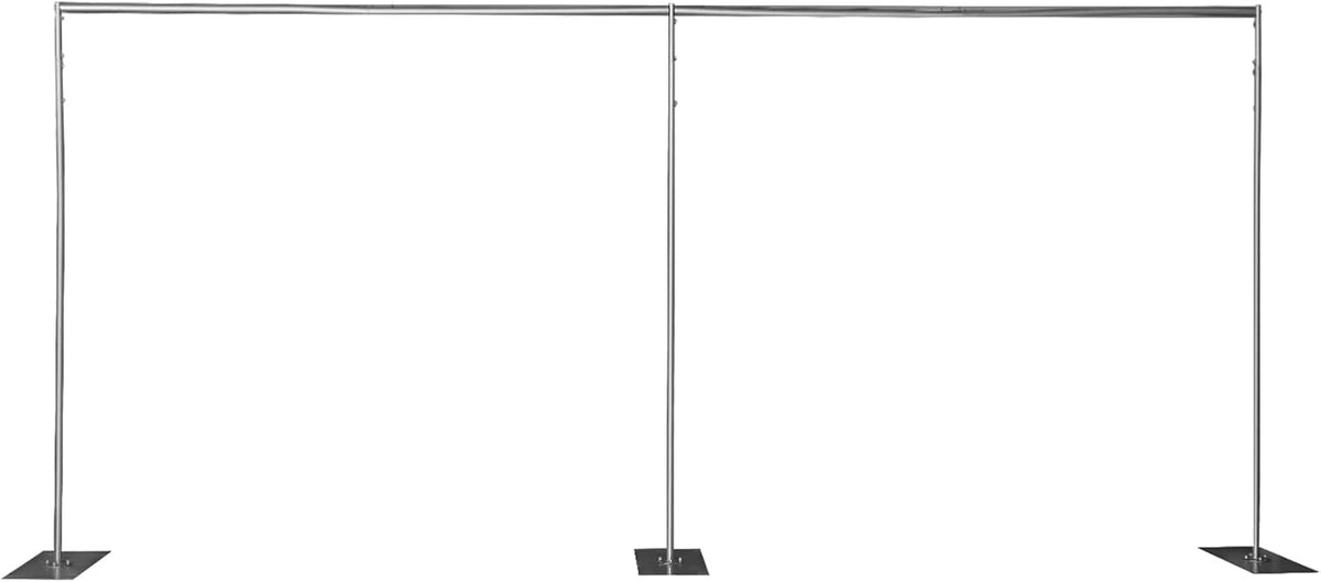 10 x 20ft Heavy Duty Pipe and Drape Backdrop Stand Kit with Metal Steel Base E54040