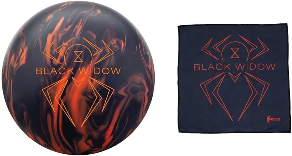 Hammer Black Widow 3.0 Bowling Ball 12lbs Micro Suede Towel Bundle P2843