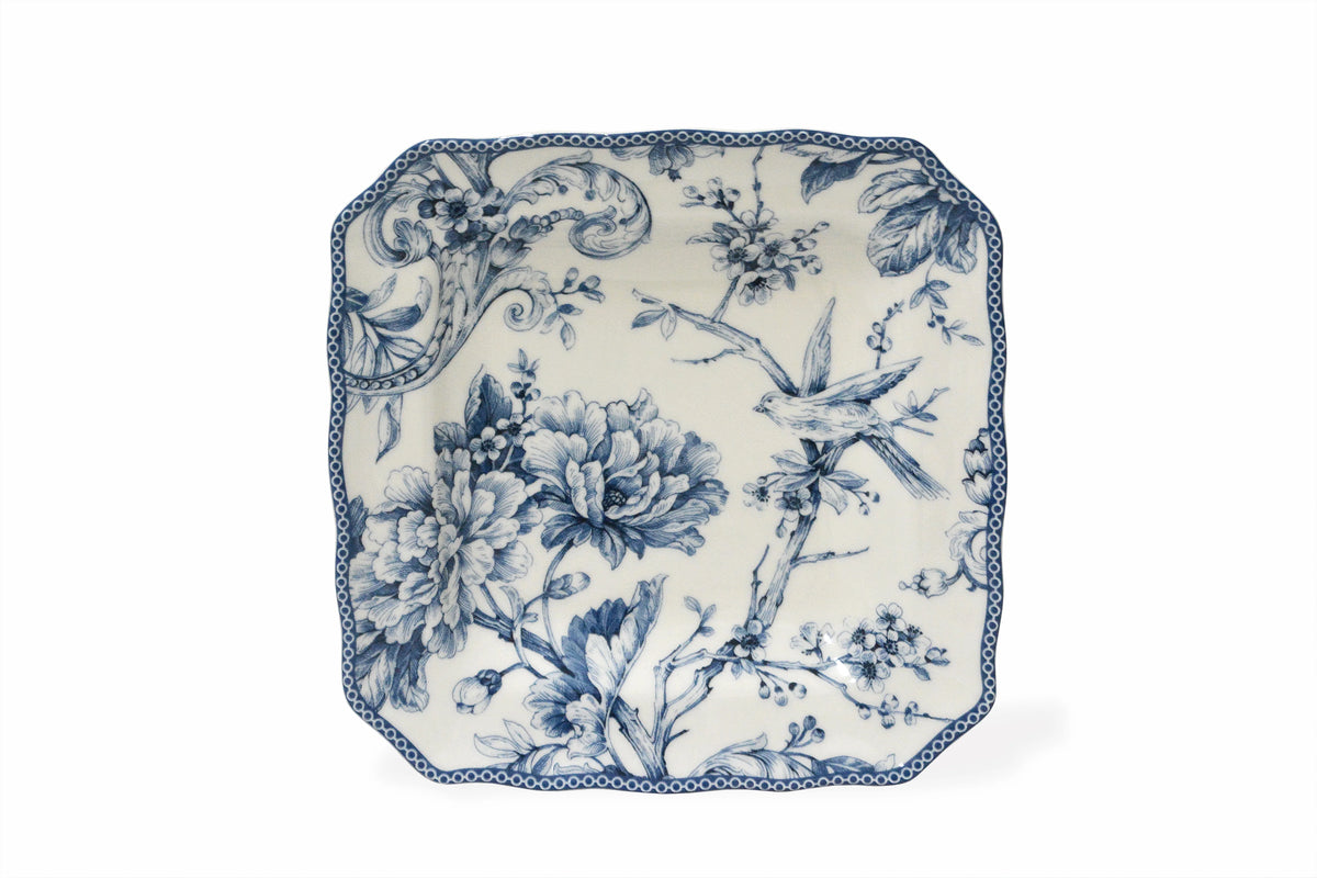 16-piece Porcelain Dinnerware Set, Blue Toile B612989