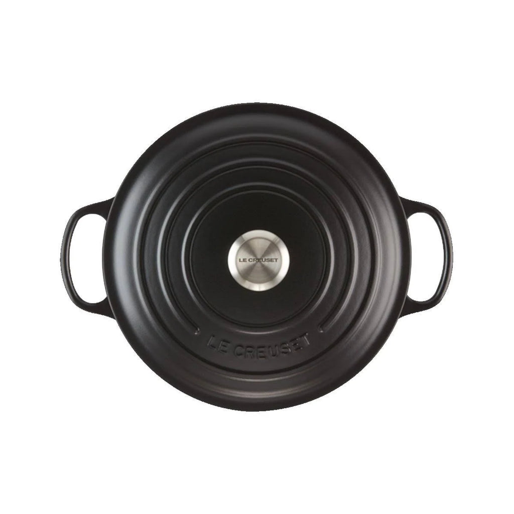 Round Casserole Cast Iron 22 cm Satin Black C88255