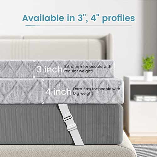 3 Inch Firm Memory Foam Mattress Topper Twin Size Q108925