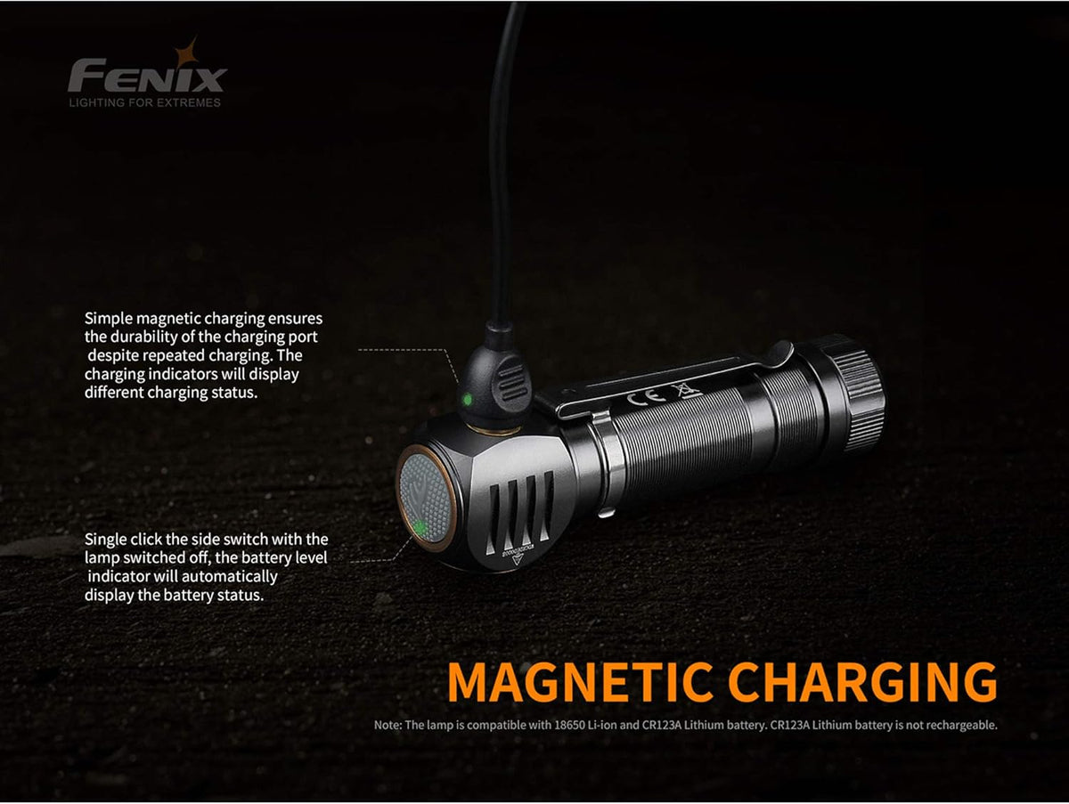 1200 Lumen L-Shape Rechargeable Headlamp with White & Red Lights F4643