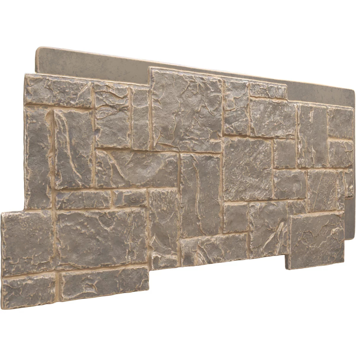 49"W x 24 1/2"H x 1 1/4"D Faux Stone Siding Panel G34709