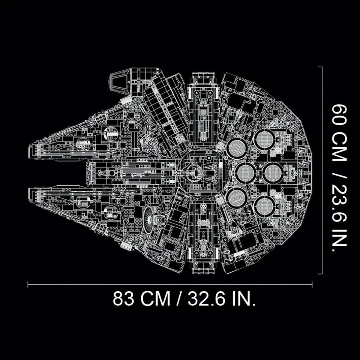Ultimate Millennium Falcon Building Set and Starship Model Kit R22462