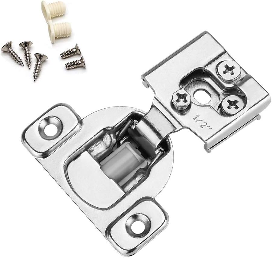 Soft Close Concealed Cabinet Hinges 1-1/4'' Overlay Satin Nickel Pack of 10 N698733