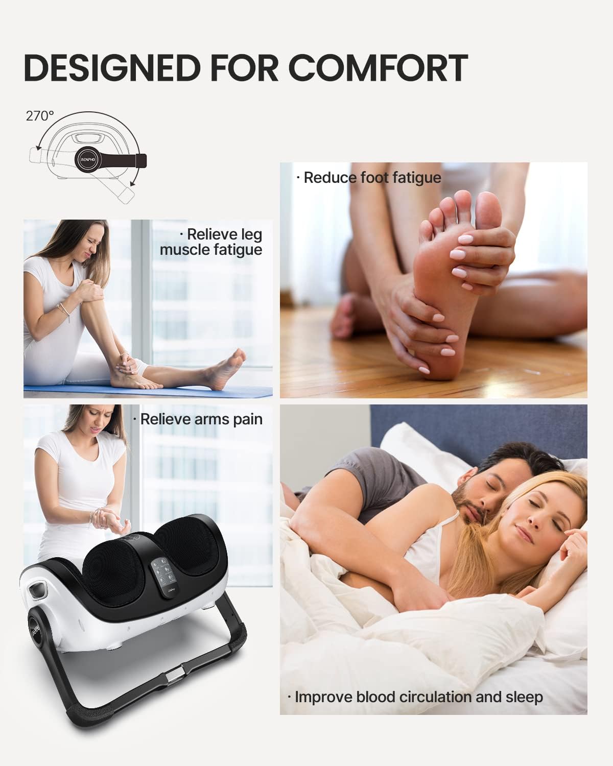 Shiatsu Foot and Calf Massager with Heat and Remote L149739