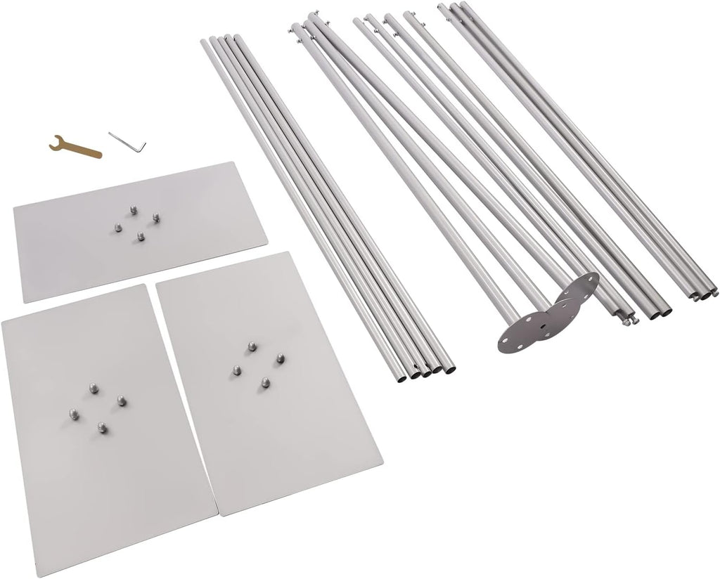 10 x 20ft Heavy Duty Pipe and Drape Backdrop Stand Kit with Metal Steel Base E54040