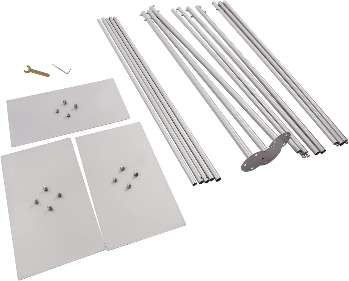 10 x 20ft Heavy Duty Pipe and Drape Backdrop Stand Kit with Metal Steel Base E54040