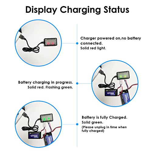 7.4V 450mAh Rechargeable Lipo Battery with JST & PH2.0 Plug C61330