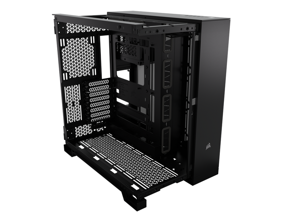 Black Super Mid-Tower Tempered Glass Airflow Case X741803